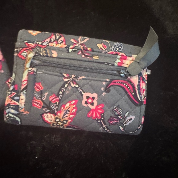 Vera Bradley Dark Floral Quilted Wallet - Picture 3 of 4